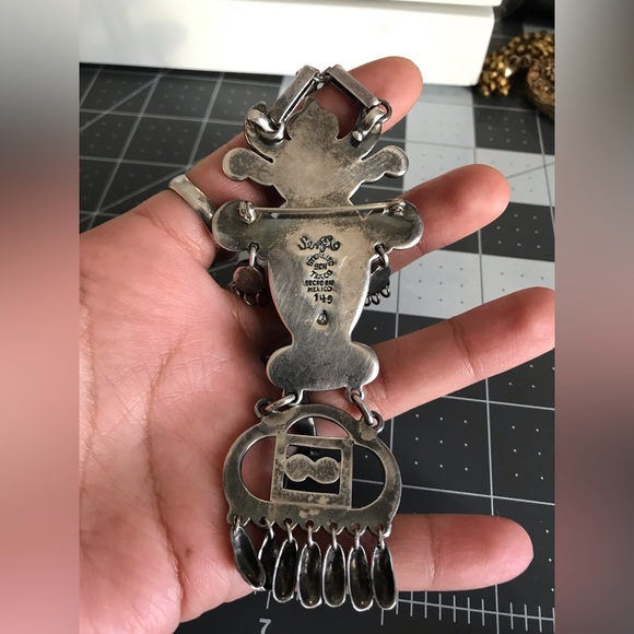 Vintage Taxco sterling silver heirloom piece ❤️ gorgeous Mexican sterling - Picture 10 of 12